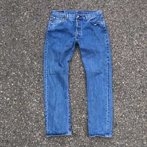 Levi’s 501 blue jeans Stonewash button up 34x32